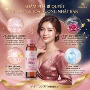 hebora collagen drink ho tro da san chac thom co the sang deu mau