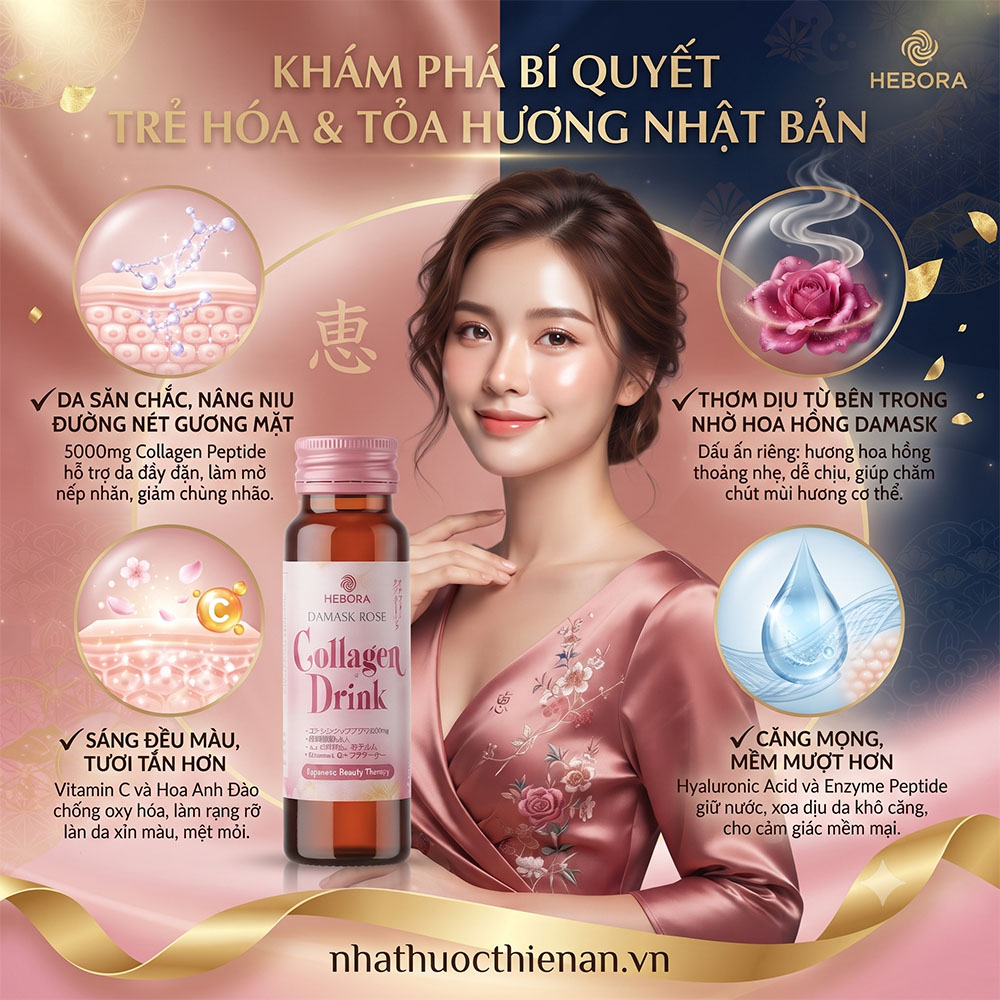 hebora collagen drink ho tro da san chac thom co the sang deu mau