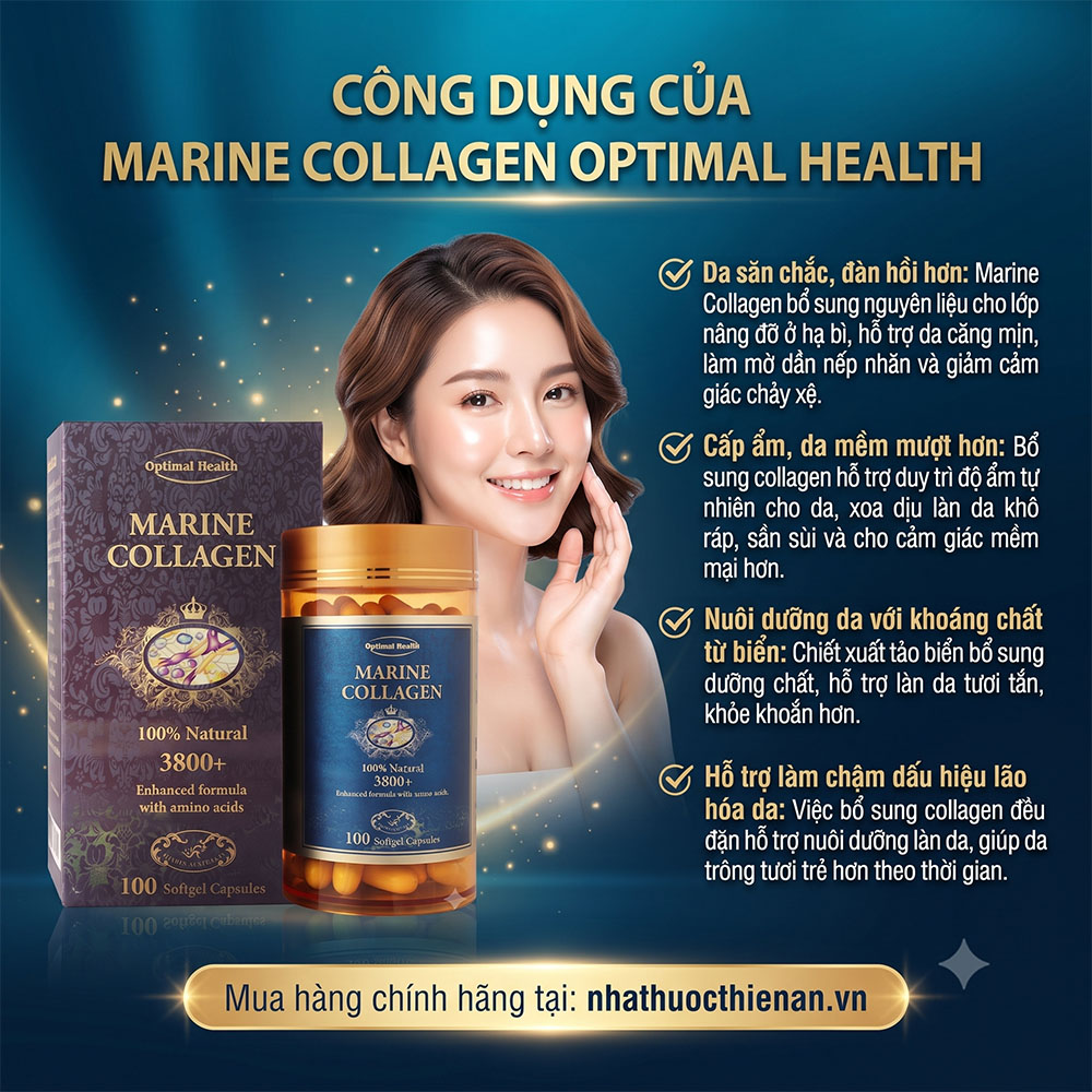 marine collagen optimal health ho tro da san chac dan hoi chong lao hoa