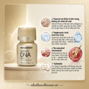 mesoestetic radiance dna elixir ho tro da san chac cang mong chong oxy hoa