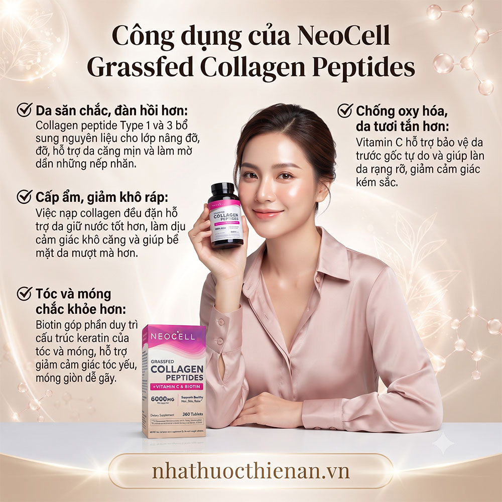 neocell grassfed collagen ho tro da san chac toc mong chac khoe