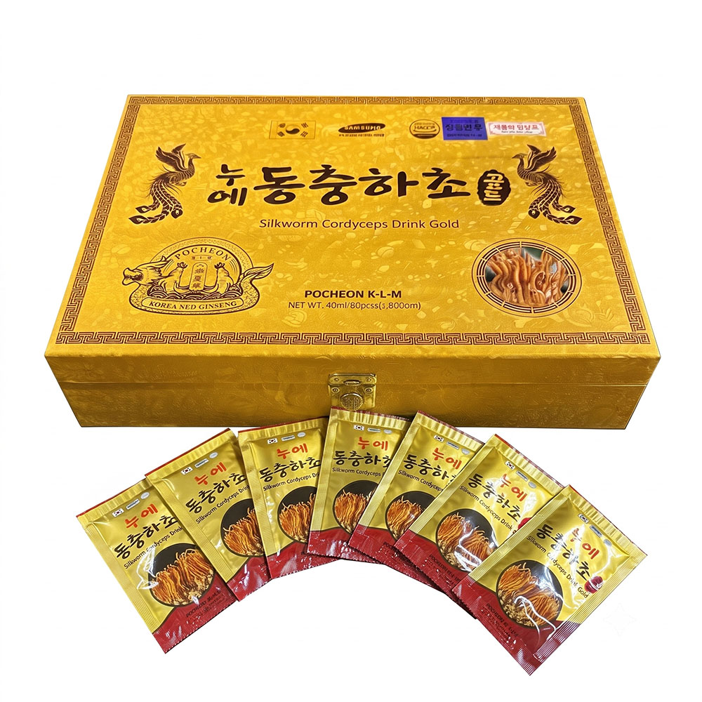 nuoc dong trung ha thao Pocheon KLM Gold hop 60 goi Han Quoc nuoc dong trung ha thao Pocheon KLM Gold hop 60 goi Han Quoc