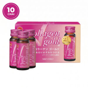 nuoc uong collagen gold menard nhat ban hop 10 chai 30ml