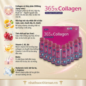 thanh phan 365x collagen 2000mg collagen ca nano trai cay luu vitamin
