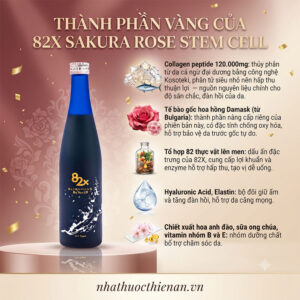 thanh phan 82x sakura rose stem cell collagen ca ngu te bao goc hoa hong