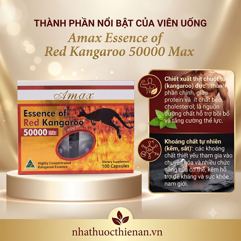 thanh phan Amax Kangaroo chiet xuat thit kangaroo kem sat