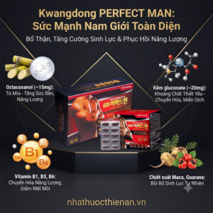 thanh phan Kwangdong Perfect Man octacosanol kem vitamin B maca guarana