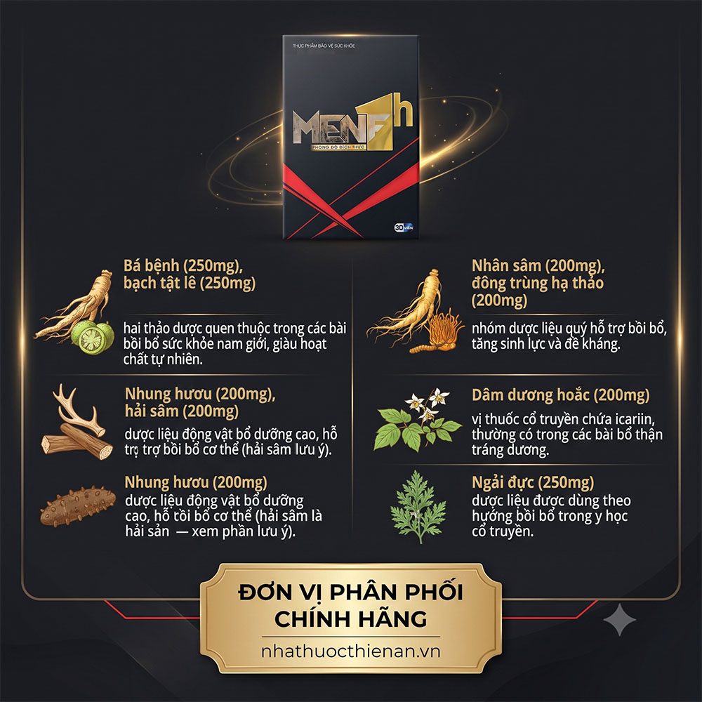 thanh phan MenF1h ba benh nhan sam nhung huou dong trung hai sam
