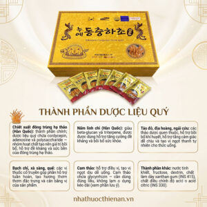 thanh phan Pocheon KLM Gold dong trung ha thao nam linh chi thao duoc