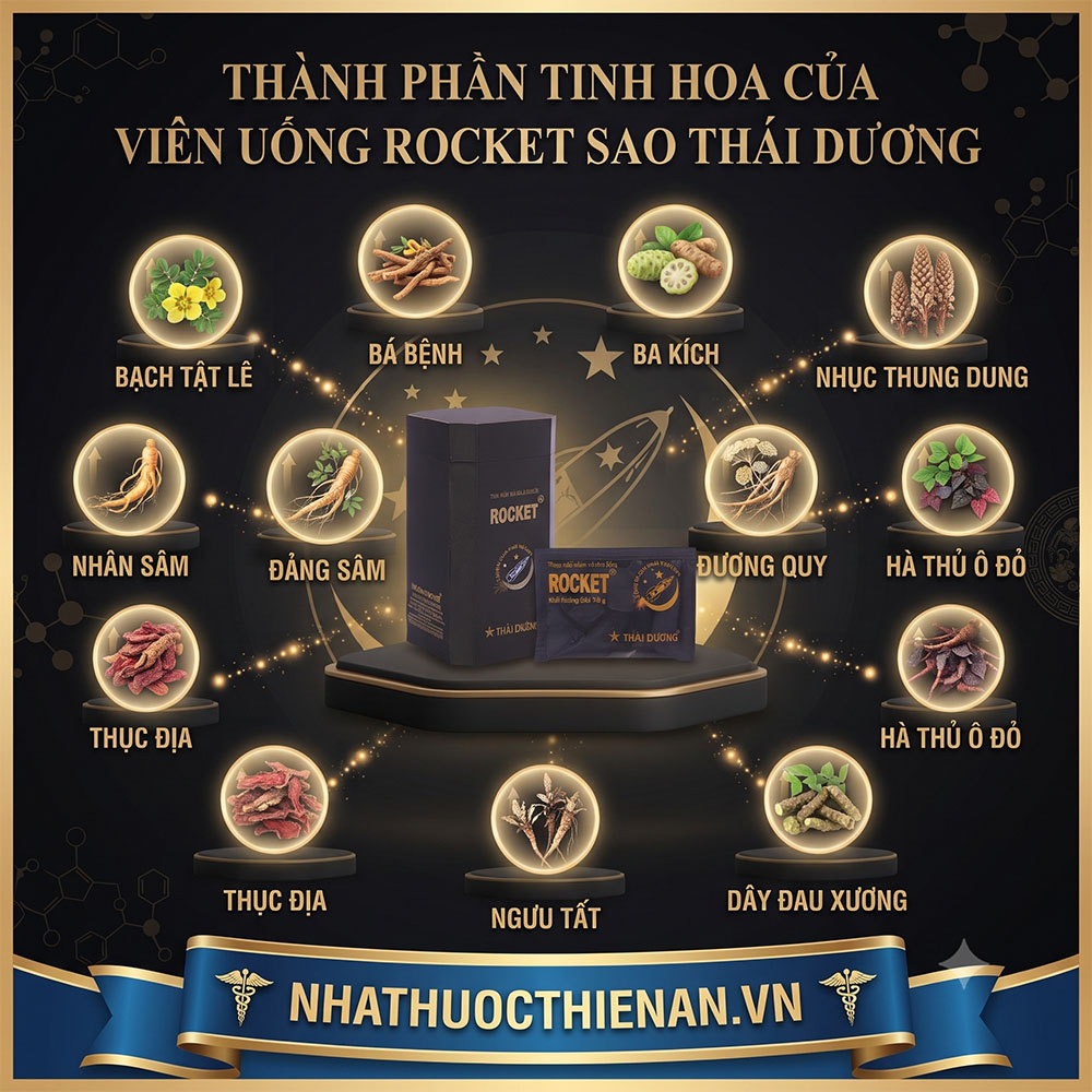 thanh phan Rocket bach tat le ba benh ba kich nhan sam ha thu o