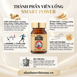 thanh phan Smart Power maca tam that saponin yem rua