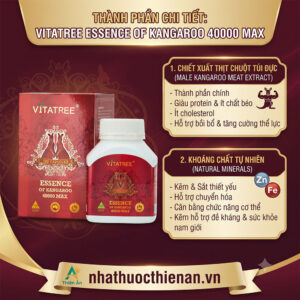 thanh phan Vitatree Essence Kangaroo chiet xuat thit kangaroo kem sat
