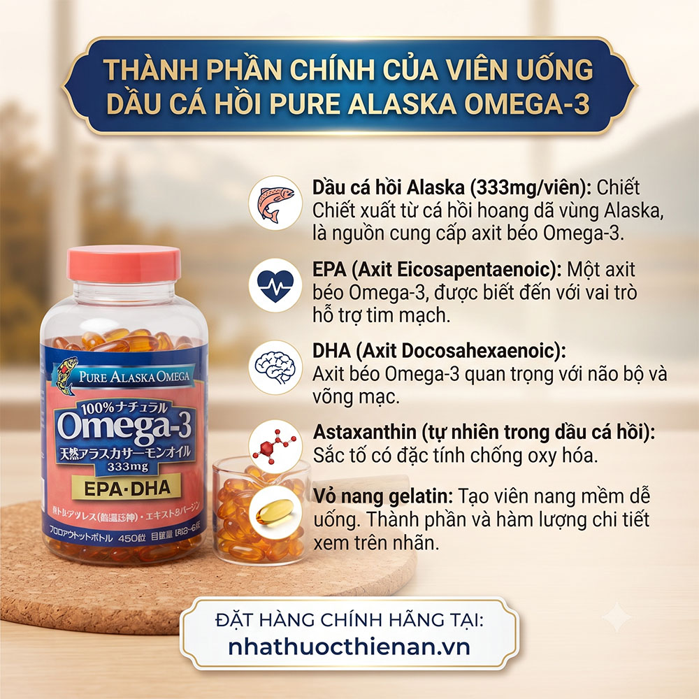 thanh phan dau ca hoi Pure Alaska EPA DHA astaxanthin