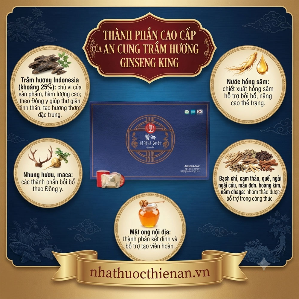 thanh phan ginseng king tram huong 25 phan tram hong sam nhung huou
