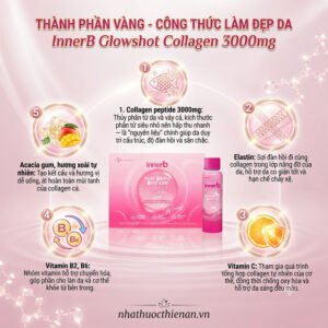 thanh phan innerb glowshot 3000mg collagen peptide elastin vitamin c