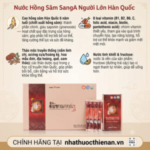 thanh phan nuoc hong sam SangA cao hong sam 6 nam saponin vitamin thao moc