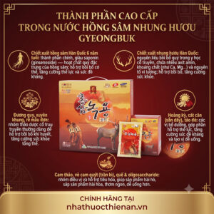 thanh phan nuoc hong sam nhung huou Gyeongbuk hong sam nhung huou duong quy tao do