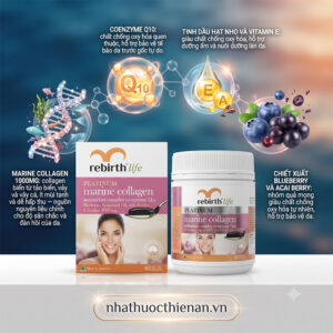 thanh phan rebirth marine collagen coq10 tinh dau hat nho vitamin e blueberry acai