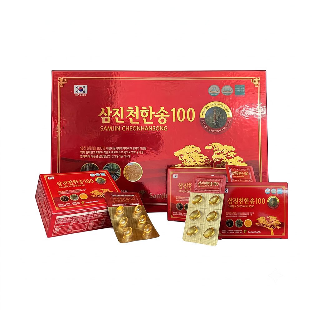 tinh dau thong do Samjin Cheonhansong Han Quoc hop 120 vien chinh hang tinh dau thong do Samjin Cheonhansong Han Quoc hop 120 vien chinh hang