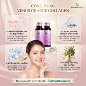 venus charge collagen ho tro da san chac cang min sang deu mau