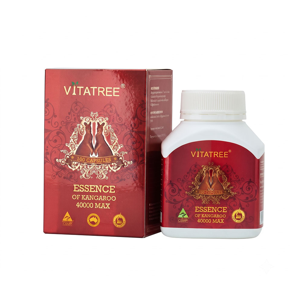 vien uong Vitatree Essence of Kangaroo 40000 max 100 vien Uc vien uong Vitatree Essence of Kangaroo 40000 max 100 vien Uc