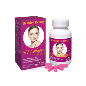 vien uong hb collagen type 1 2 3 healthy beauty my chai 120 vien