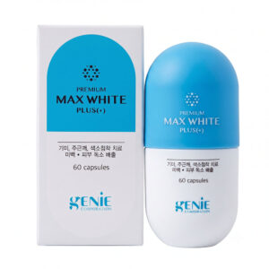 vien uong trang da genie premium max white plus mau xanh han quoc hop 60 vien