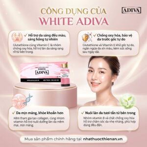 white adiva ho tro da sang deu mau sang hong tu nhien
